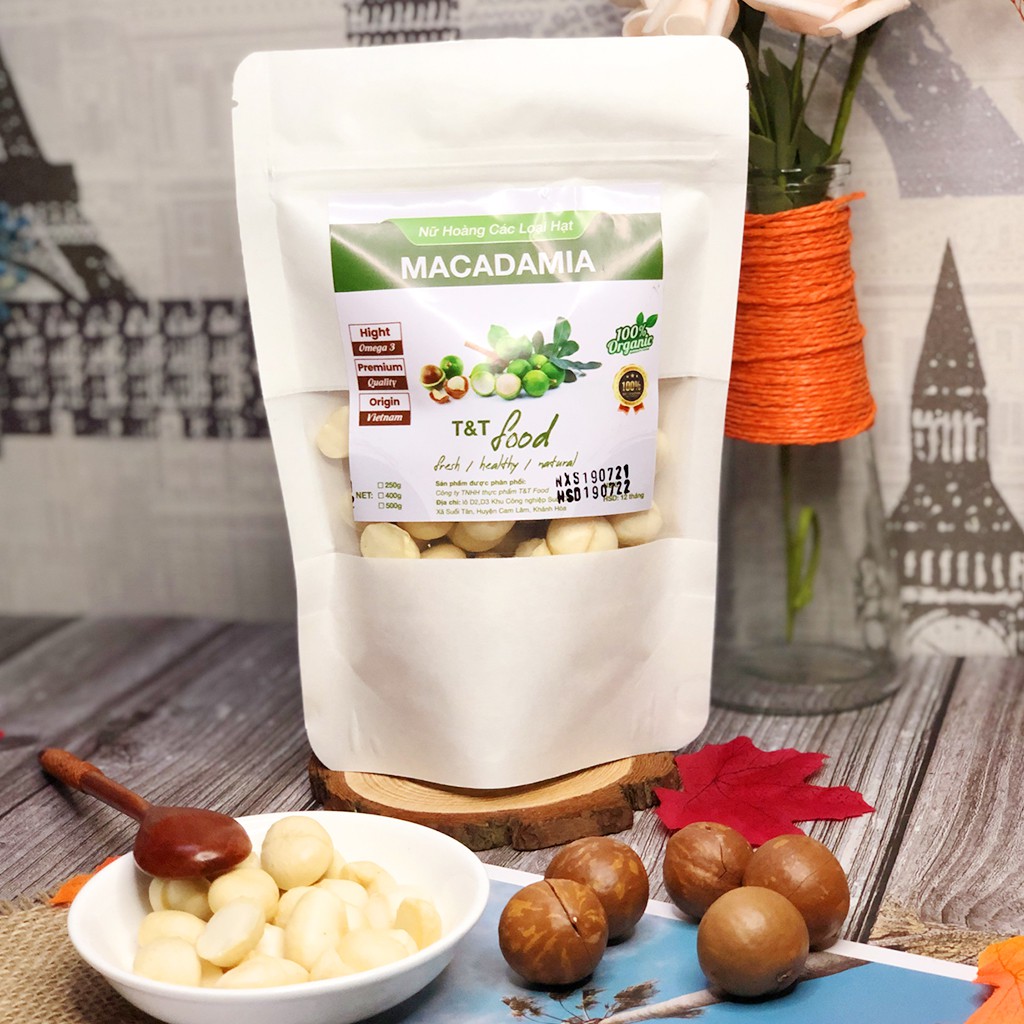 Nhân Maca Sấy Chín Sạch Thơm Giòn Béo 500g, Nữ Hoàng Các Loại Hạt Dak Lak ⛳ Dinh dưỡng HANI FOOD