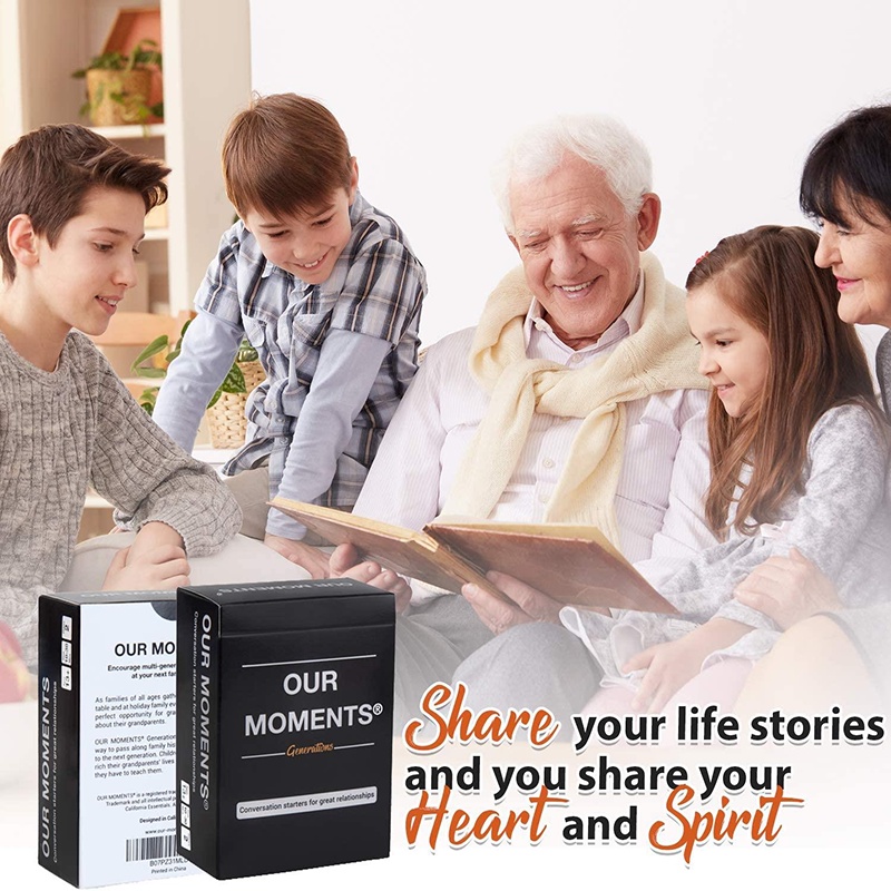 OUR MOMENTS Generations: 100 Thought Provoking Conversation Starters Questions Game