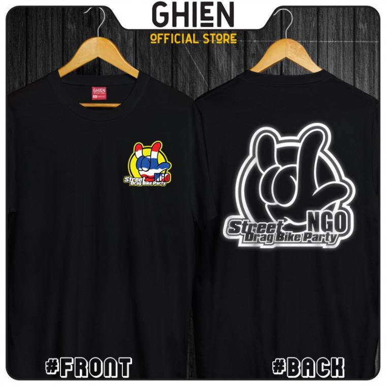 HOT - Áo thun UMAD unisex racing biker NGO Street Drag Bike Party Biker phản quang nam nữ tay ngắn