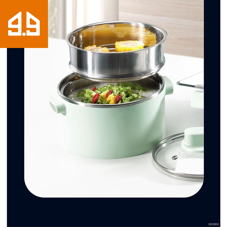 Nồi điện đa chức năng Electrolux nấu,hấp,lẩu,hầm trặng kèm giá hấp, chảo chống dính