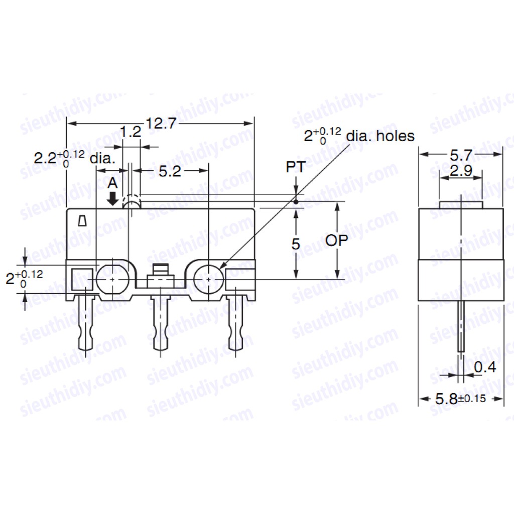 Nút bấm chuột máy tính cao cấp chính hãng OMRON, CHERRY