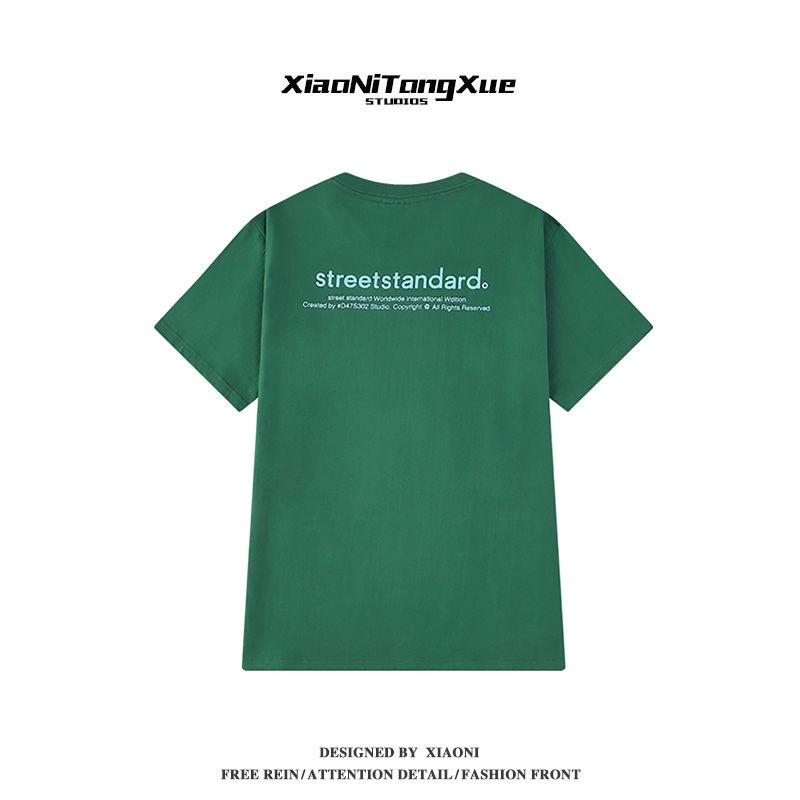 COZOK Áo Thun Tay Ngắn Dáng Rộng In Chữ Thời Trang Trẻ Trung