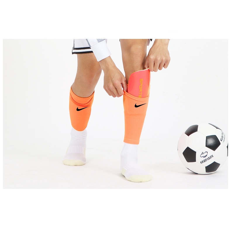 Bọc Ống Đồng Cầu Thủ Bảo Vệ Ống Khuyển Cao Cấp - Nike Mercurial Lite - Mút Đệm Mềm - Đỏ Xanh Biển