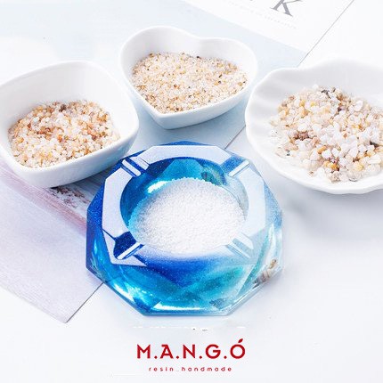 Cát tọa hiệu ứng biển dùng trang trí resin