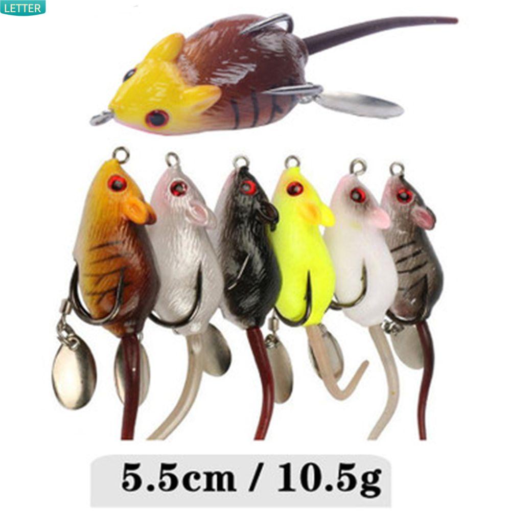 Mồi câu cá nước ngọt kiểu chuột giả mềm mại trông như thật tiện lợi cỡ 5.5cm/10.5g