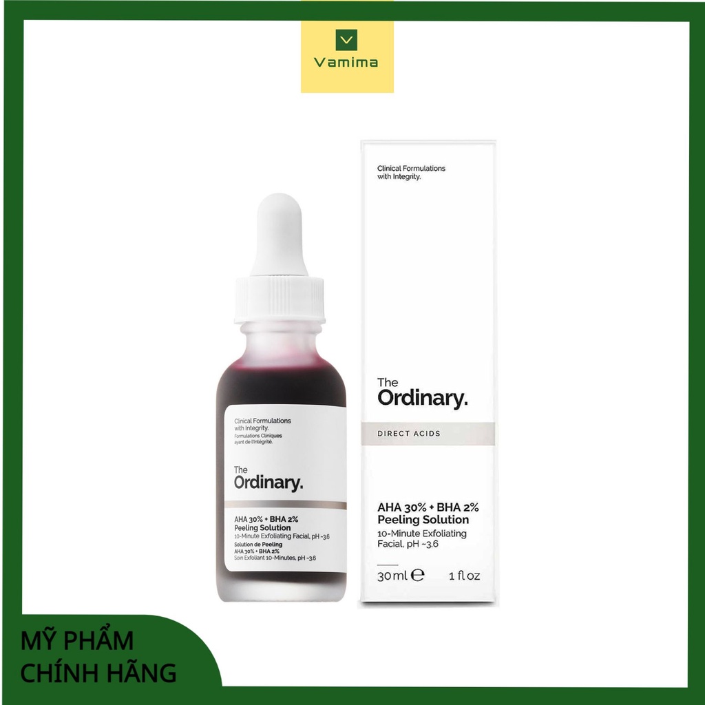 Serum The Ordinary AHA 30% + BHA 2% Peeling solution - Vamima Cosmetic