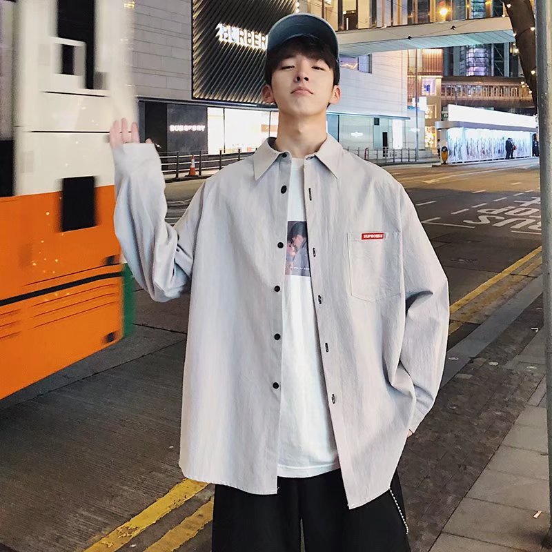 Áo Sơ Mi Tay Dài Phong Cách Retro Dành Cho Nam