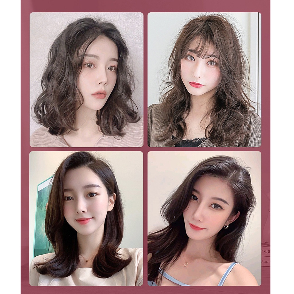 [Hàng mới về] Set 2 kẹp làm phồng chân tóc tạo kiểu xoăn không cần nhiệt màu hồng thuận tiện dành cho nữ DIY