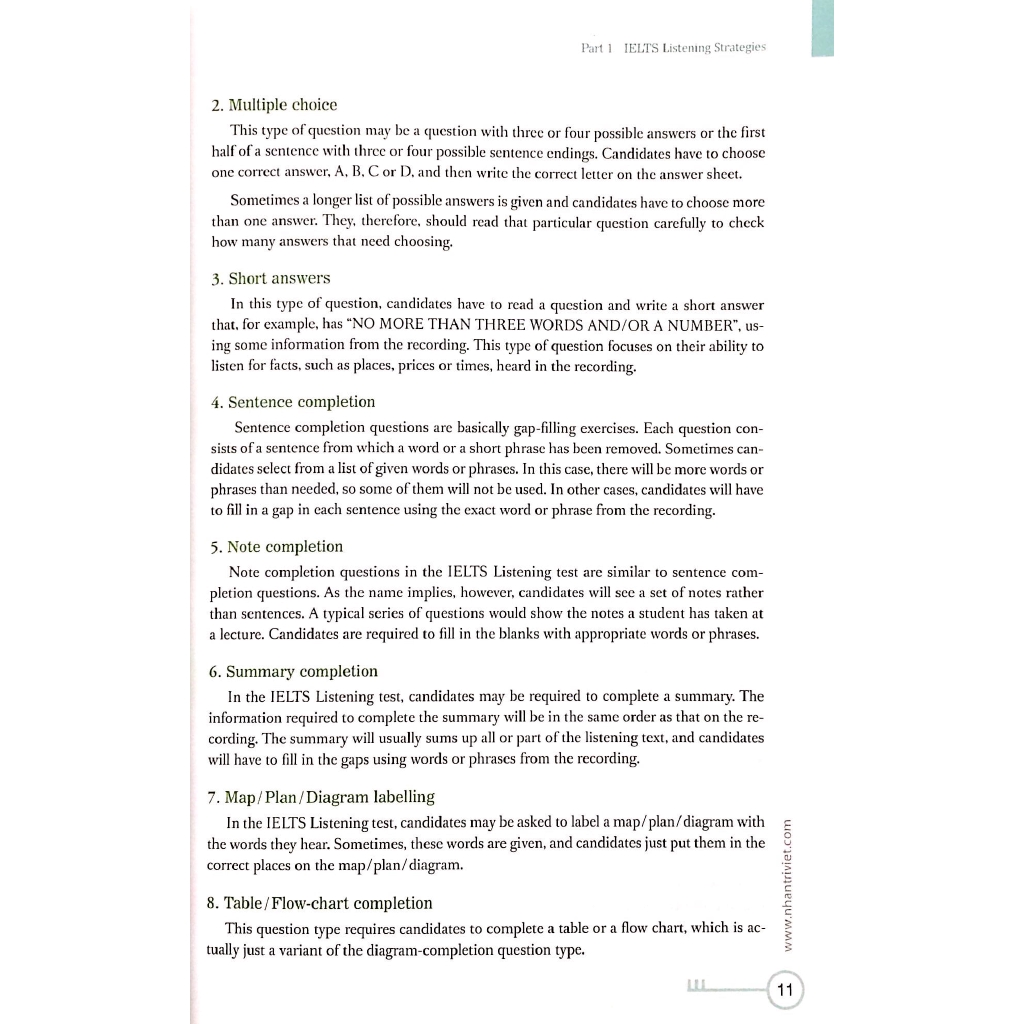 Sách - Listening Strategies For The IELTS Test - Book 1