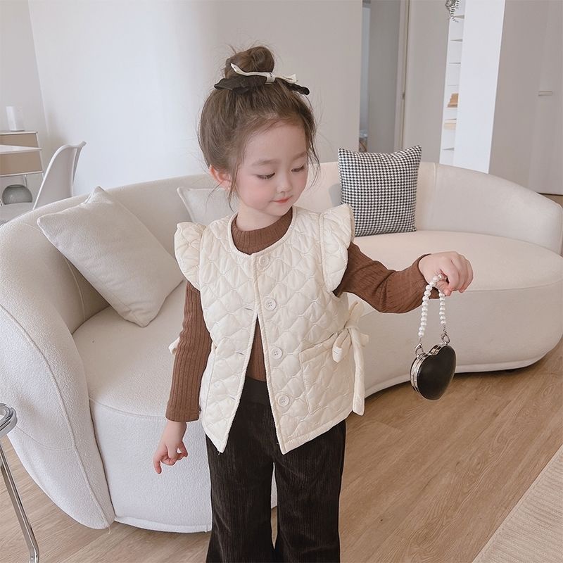 Áo Vest Lót Nhung Dày Ấm Áp Đơn Giản Dành Cho Học Sinh