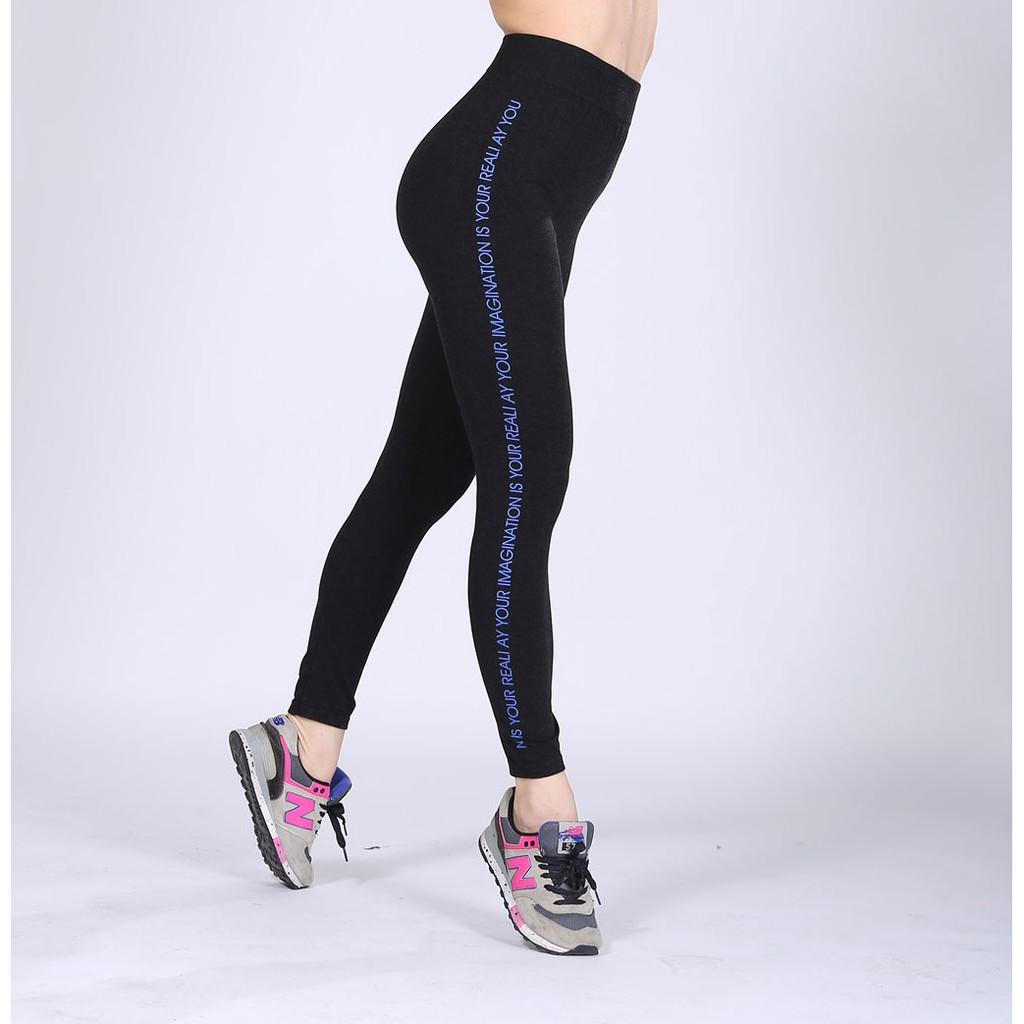 Quần Tập Gym Yoga Chạy Bộ Legging Chữ Dọc P1967