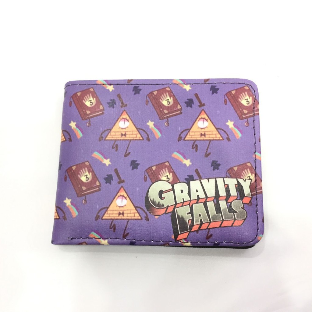 Ví Ngắn Bi-Fold In Logo Gravity Falls 9 Kiểu Thời Trang
