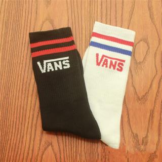 Vớ vans dài cotton sọc đơn giản