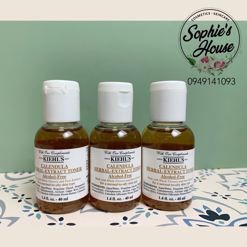 [40ml] Toner hoa cúc Kiehls - Kiehl’s Calendula Herbal Extract Toner