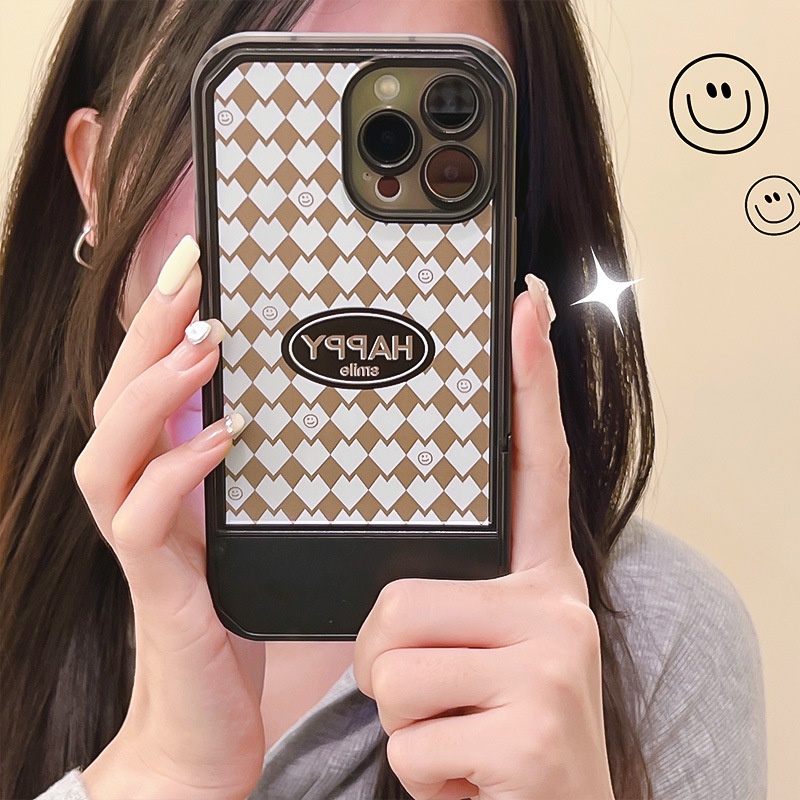 Ốp Điện Thoại Kèm Giá Đỡ Tàng Hình Họa Tiết Hoạt Hình Dễ Thương Cho iphone 14 / 13Pro 12 / xs / 6 / 7 / 8PLUS