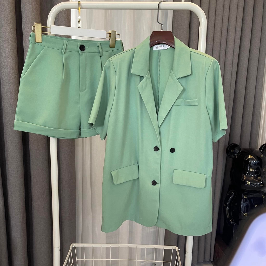 Áo vest nữ công sở tay ngắn, Quần short nữ nhiều màu phong cách hàn quốc ( A2 )