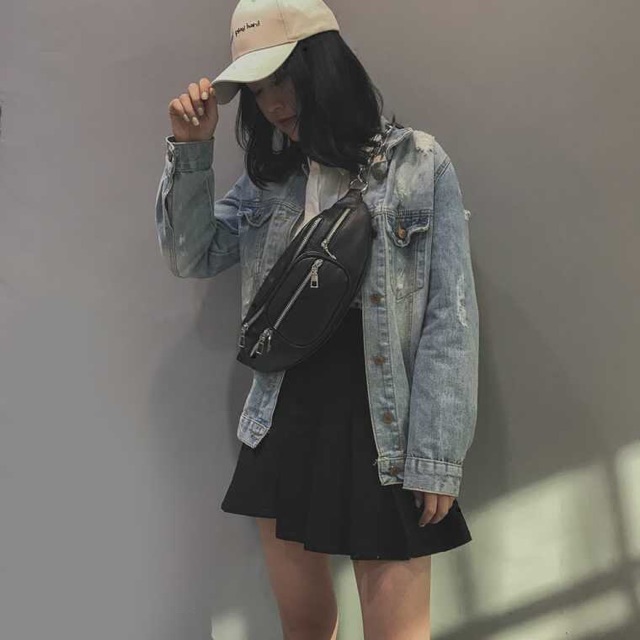 Túi da đeo chéo Unisex