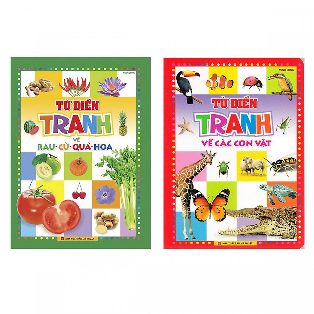 Sách - Bộ 2 cuốn song ngữ Anh Việt - Từ điển tranh