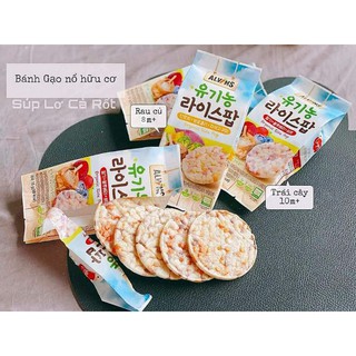 Bánh gạo hữu cơ ALVINS cho bé từ 8 tháng