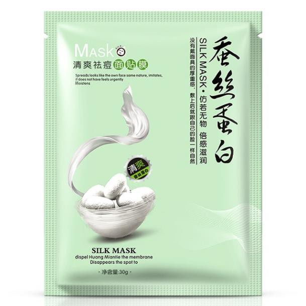 Mặt nạ dưỡng da mụn cấp ẩm thải độc tơ tằm ONE SPRING SILK MASK dưỡng trắng giảm thâm