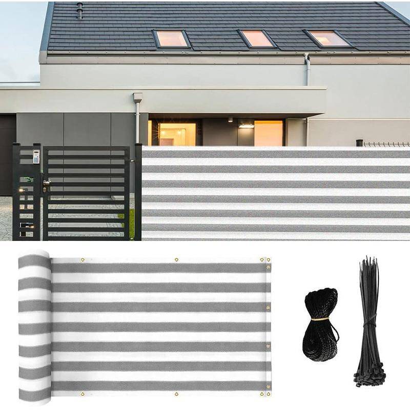 Tấm Che Polyester Chống Gió/Nắng/Mưa/Tuyết Có Khóa Kéo Cho Cửa Hàng Rào/Ban Công Bảo Vệ Sự Riêng Tư