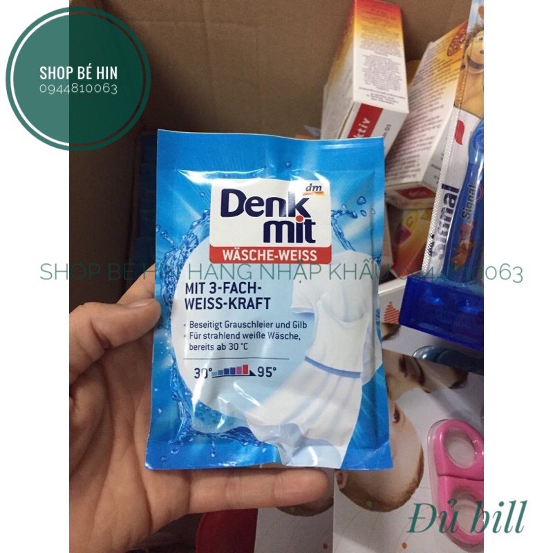 Bột tẩy trắng quần áo Denkmit, Hàng Đức chính hãng