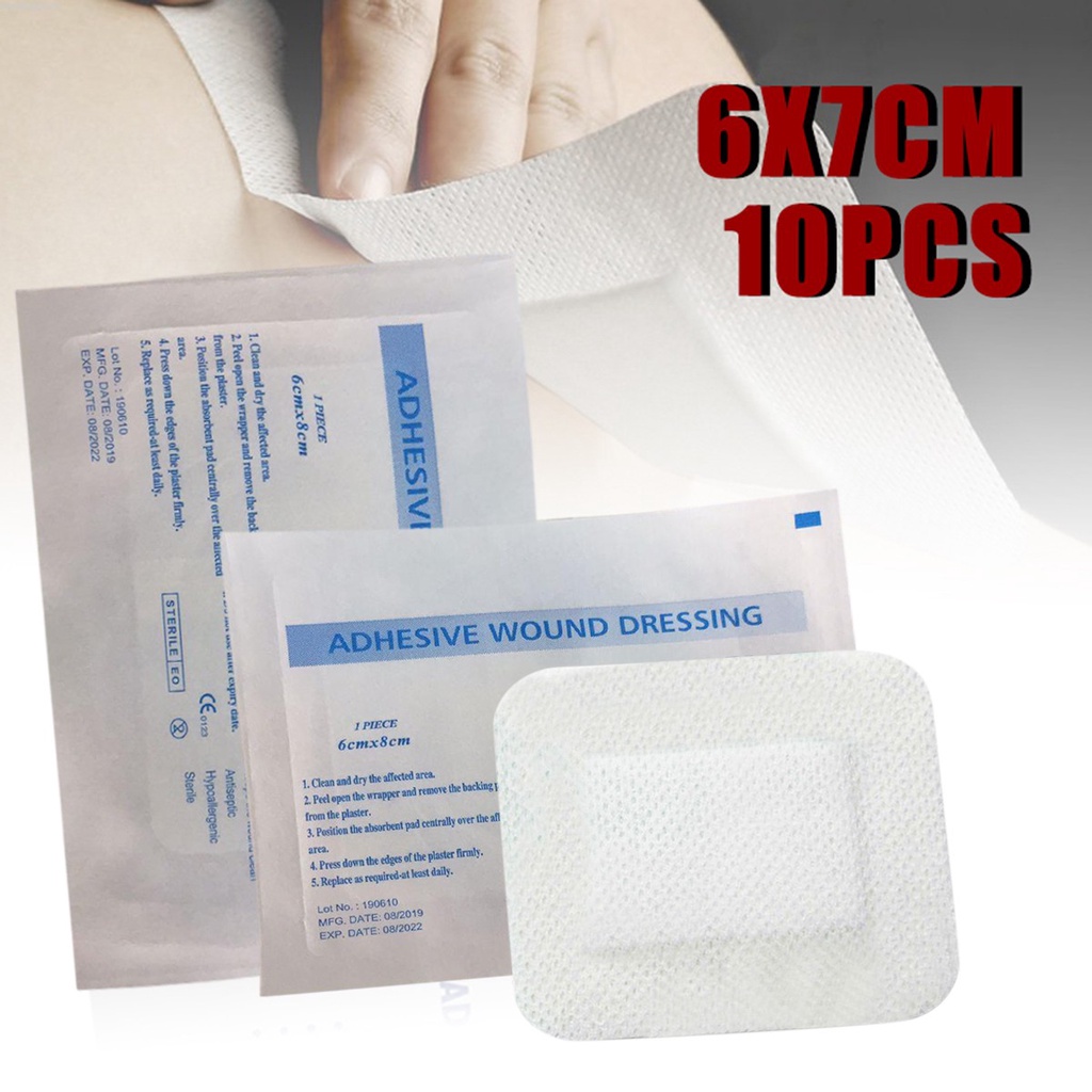 Set 10 miếng dán vết thương bằng vải không dệt tiện dụng