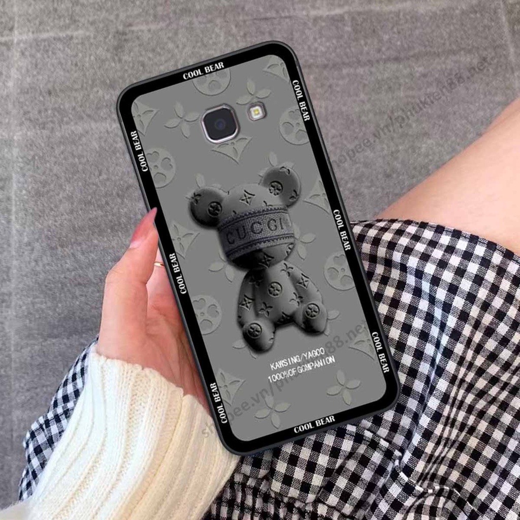 Ốp Samsung J7 Prime bear, k@ws thương hiệu phong cách ốp lưng thời trang cao cấp