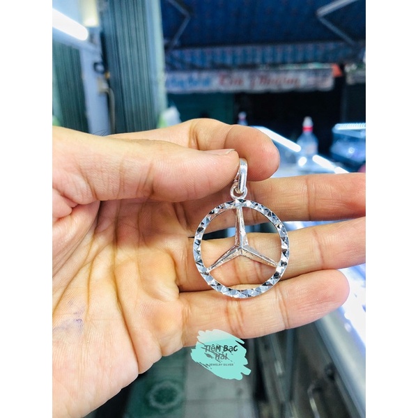 MẶT DÂY CHUYỀN BẠC MERCEDES CHO NAM/NỮ