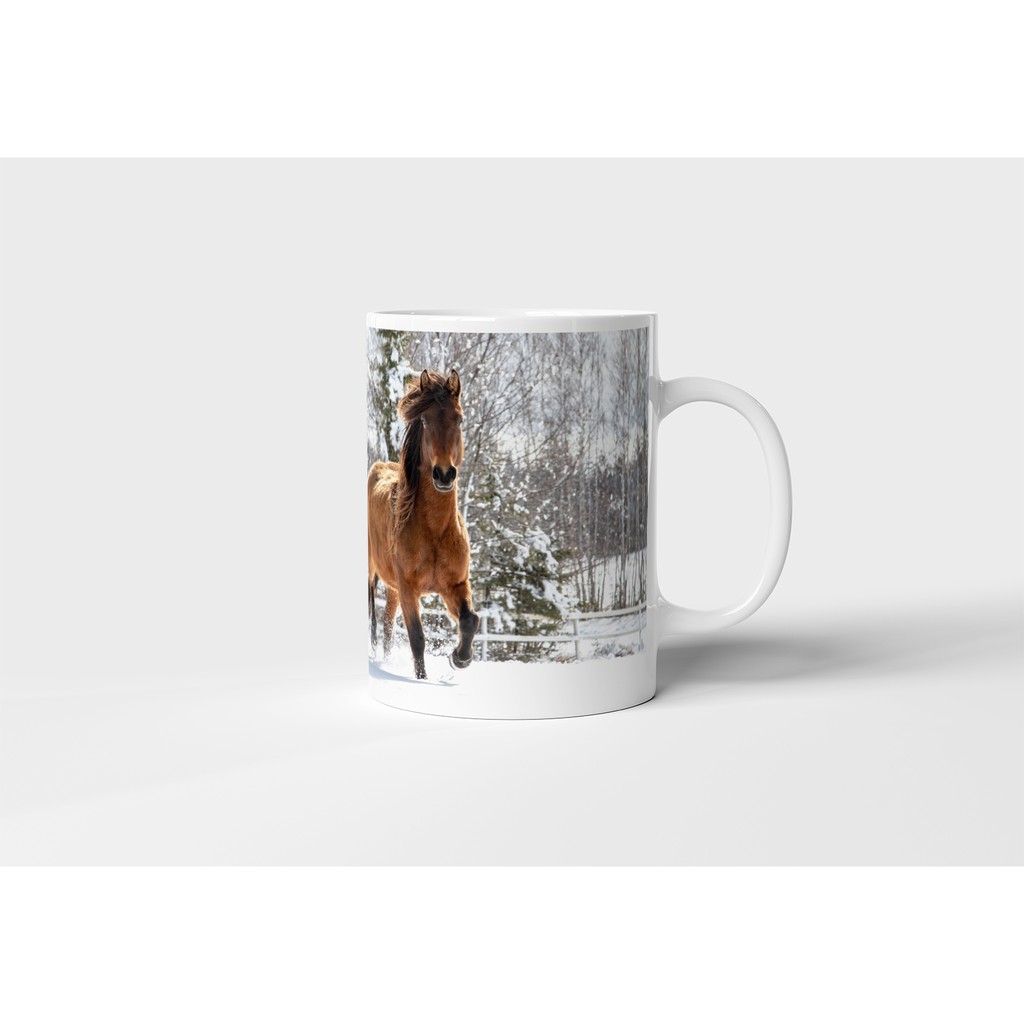 In hình trên cốc sứ - Ly sứ in hình Ngựa - Horse 7