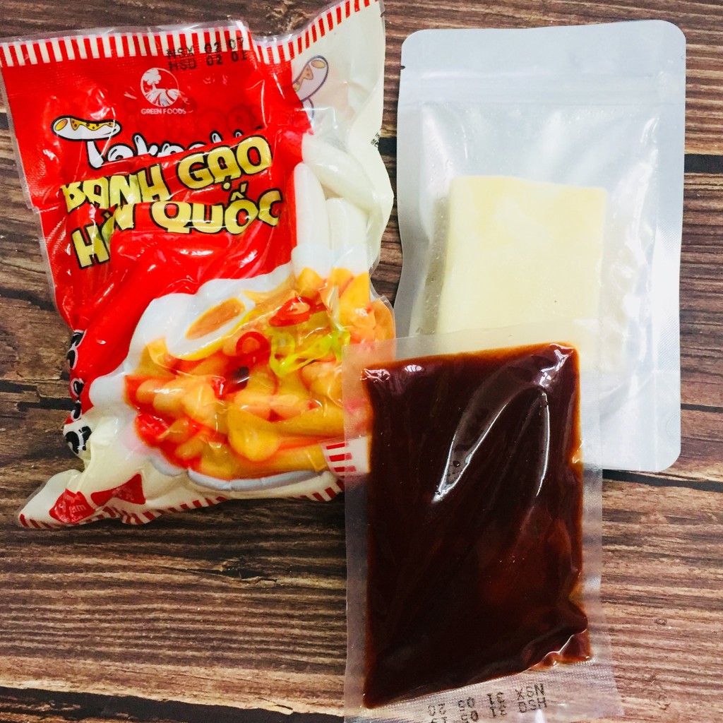 Combo Bánh gạo tokbokki kèm sốt và phô mai mozzarella