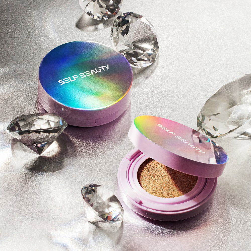 Phấn Nước Ánh Nhũ Self Beauty Uniconic Aurora Glow Cushion SPF50+ GomiMall