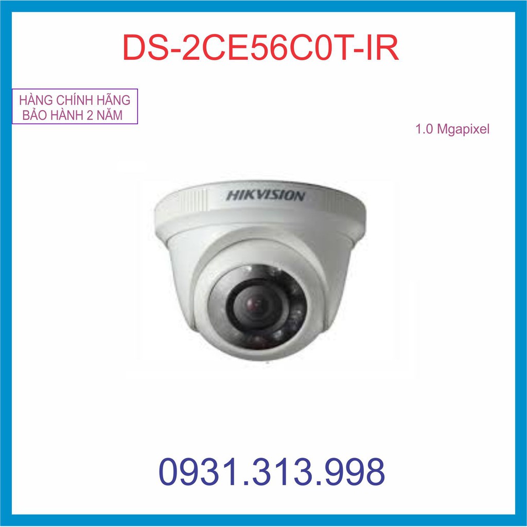 Camera HIKVISION DS-2CE56C0T-IR 1.0mp TVI