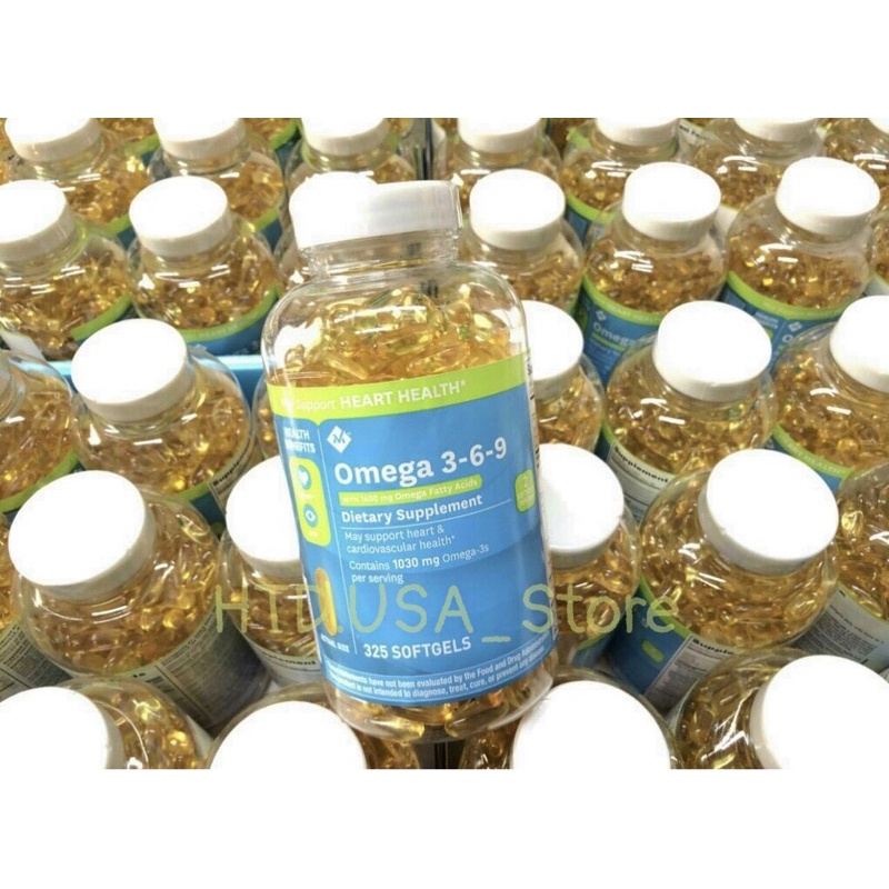 Viên uống Omega 369 Của Mỹ 325 Viên - Mẫu mới 2020