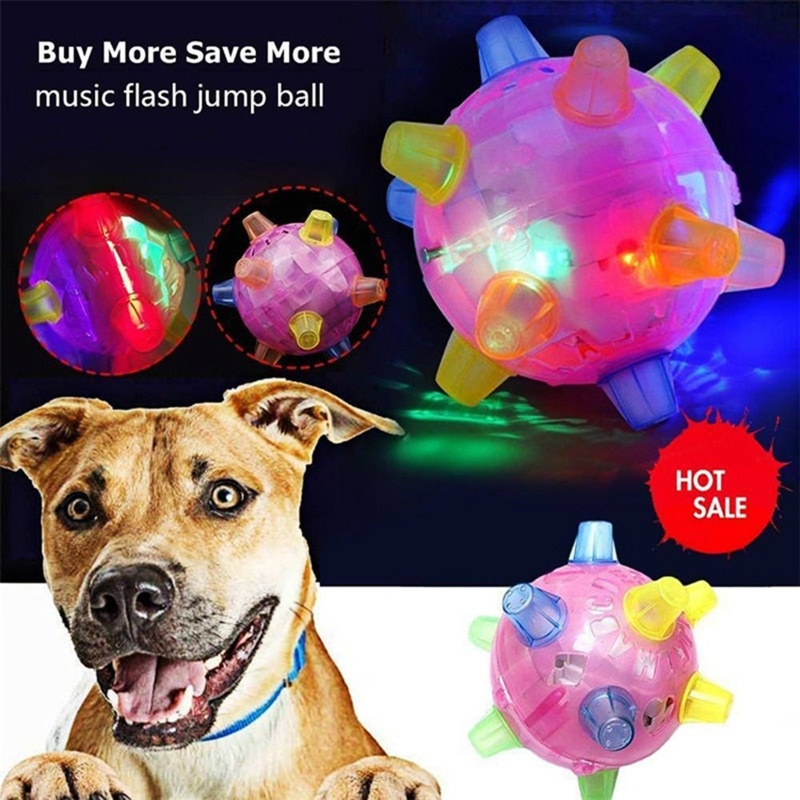 Đồ Chơi Quả Bóng Nhảy Có Nhạc Và Đèn RGB 5in Cỡ Nhỏ / Vừa / Nhỏ