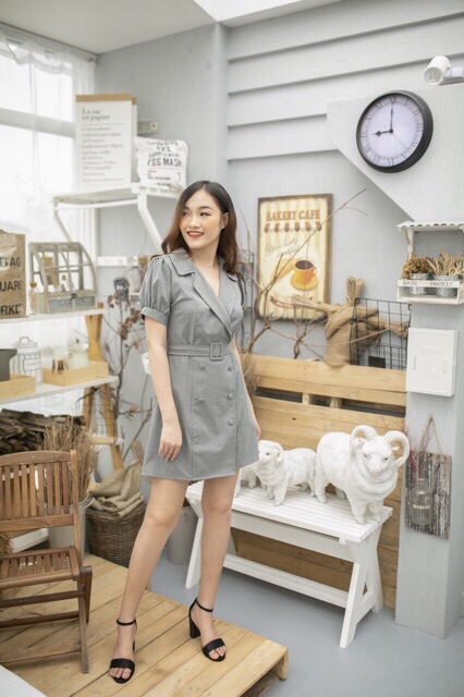 Đầm sơ mi cổ vest | BigBuy360 - bigbuy360.vn