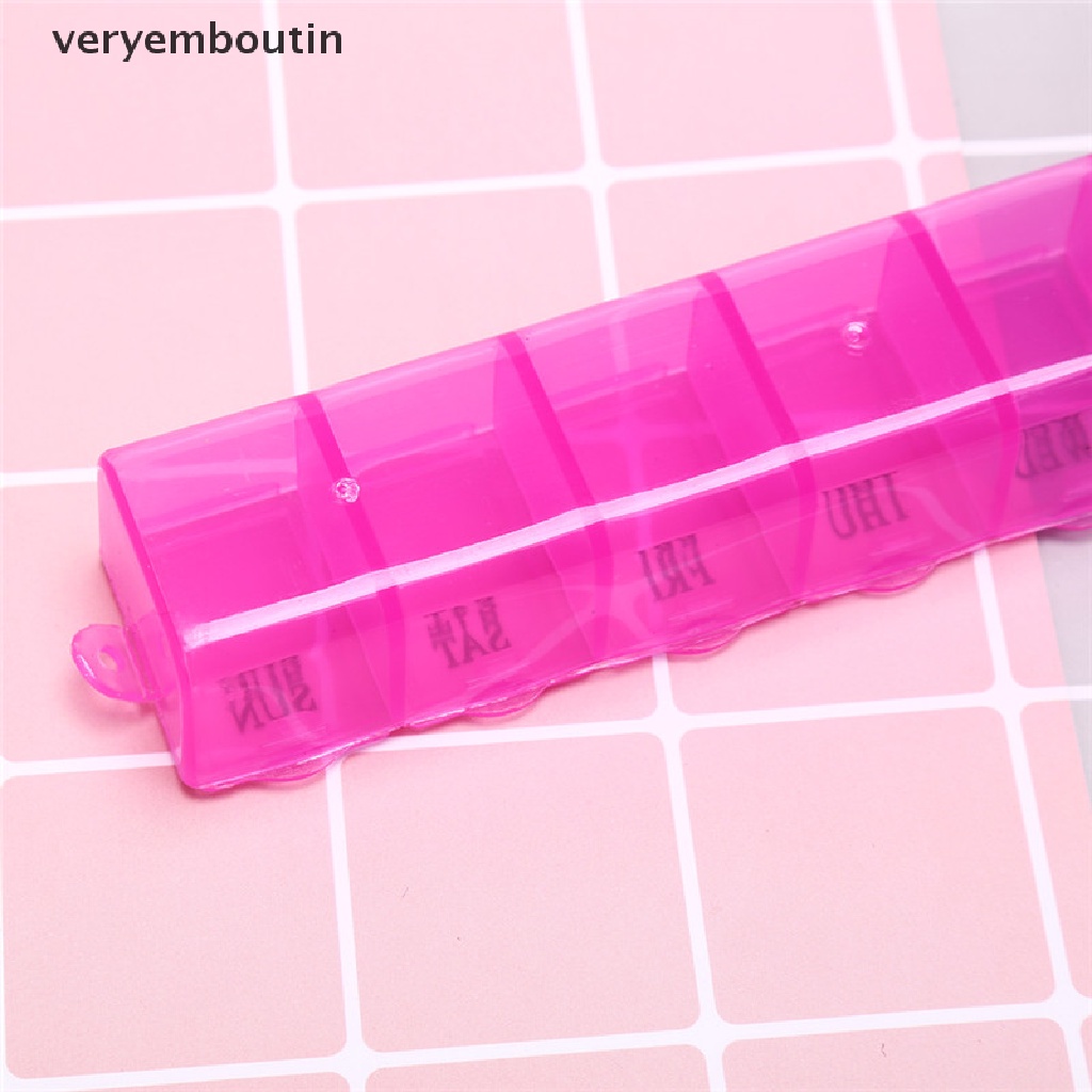 [Hàng mới về] Hộp đựng thuốc viên 1 tuần 7 ngày gọn gàng tiện lợi