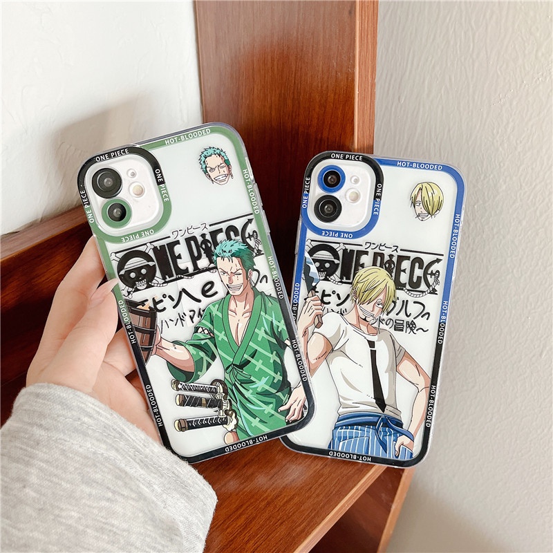 Ốp Điện Thoại Mềm In Hình One Piece Cho iPhone 13 12 11 Pro Max 6 6s 7 8 Plus X Xs Max XR