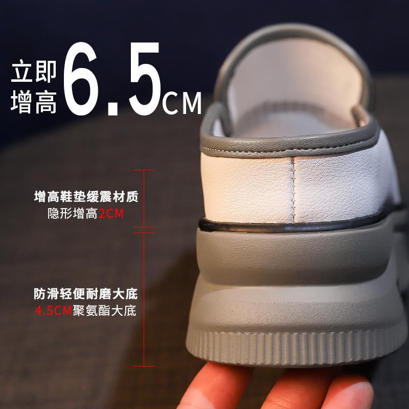 Dép Bít Mũi Tăng Chiều Cao Thiết Kế Mới Thời Trang Dành Cho Mùa Hè Thu