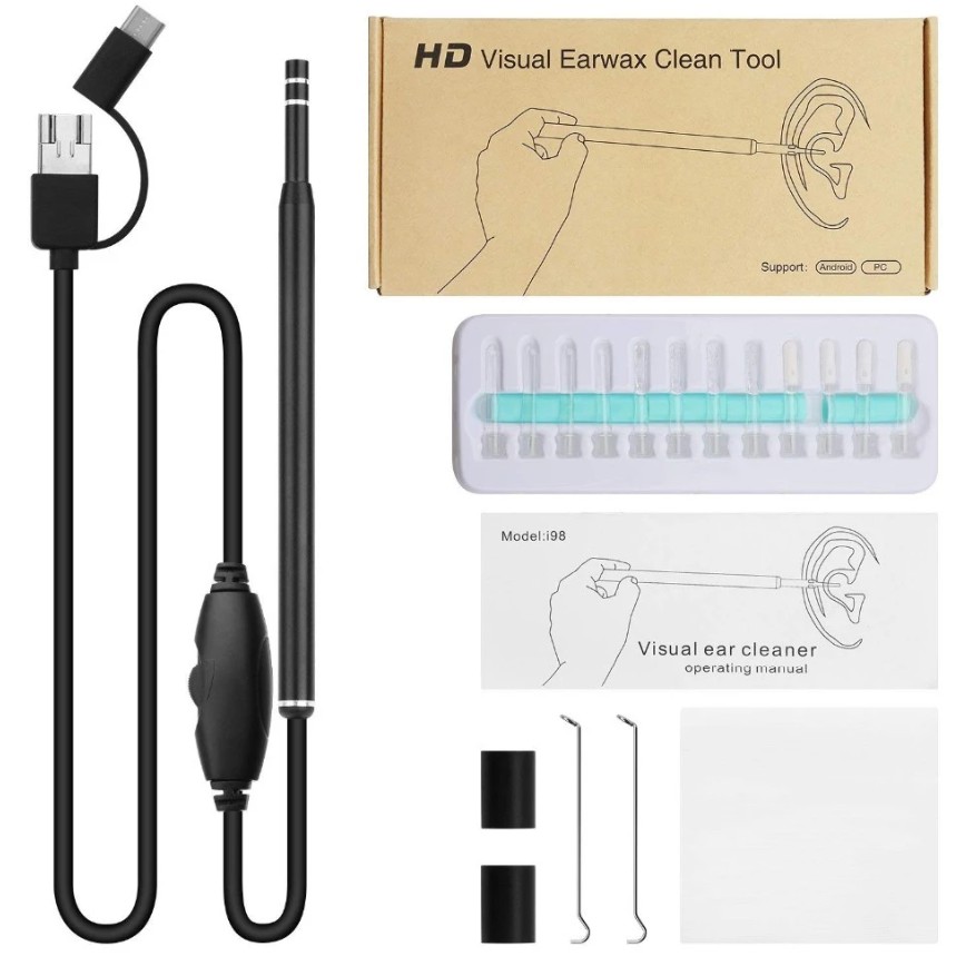 Camera nội soi tai mũi họng mini ❤️ FREESHIP ❤️ Visual Earwax Clean Tool + tặng kèm hộp đựng