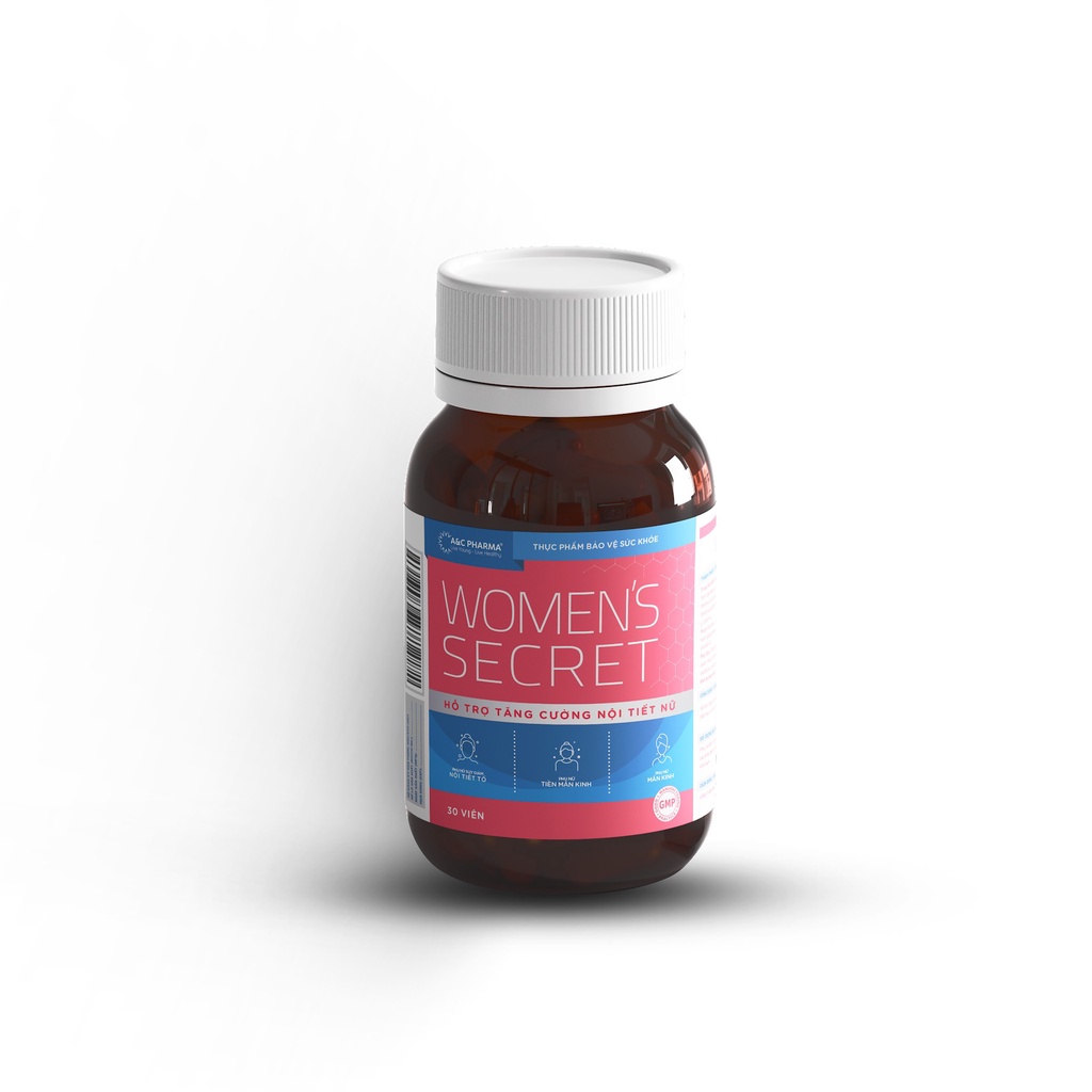 Women's Secret - Viên uống giúp hỗ trợ tăng cường nội tiết tố nữ (Phụ nữ tiền mãn kinh, mãn kinh...) - Hộp 30 viên