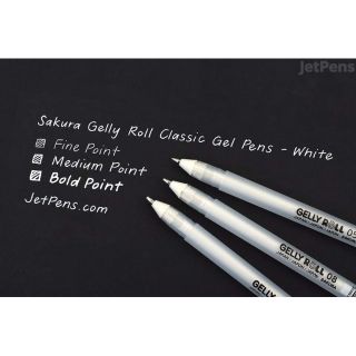 Bút Gel Sakura trắng (Gell Rolly)