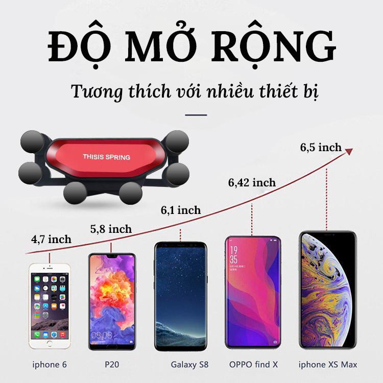 Giá Đỡ Điện Thoại Trên Ô Tô Version 2 – Loại 6 Chân