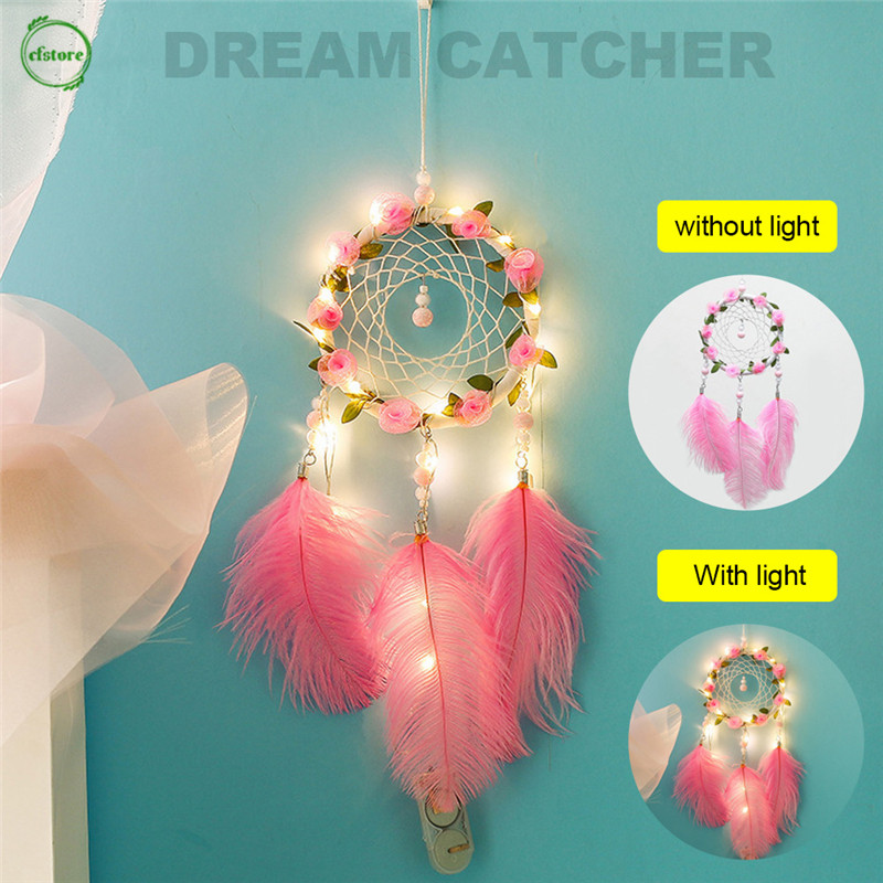 Vòng Bắt Giấc Mơ Có Đèn Led Trang Trí Nội Thất
