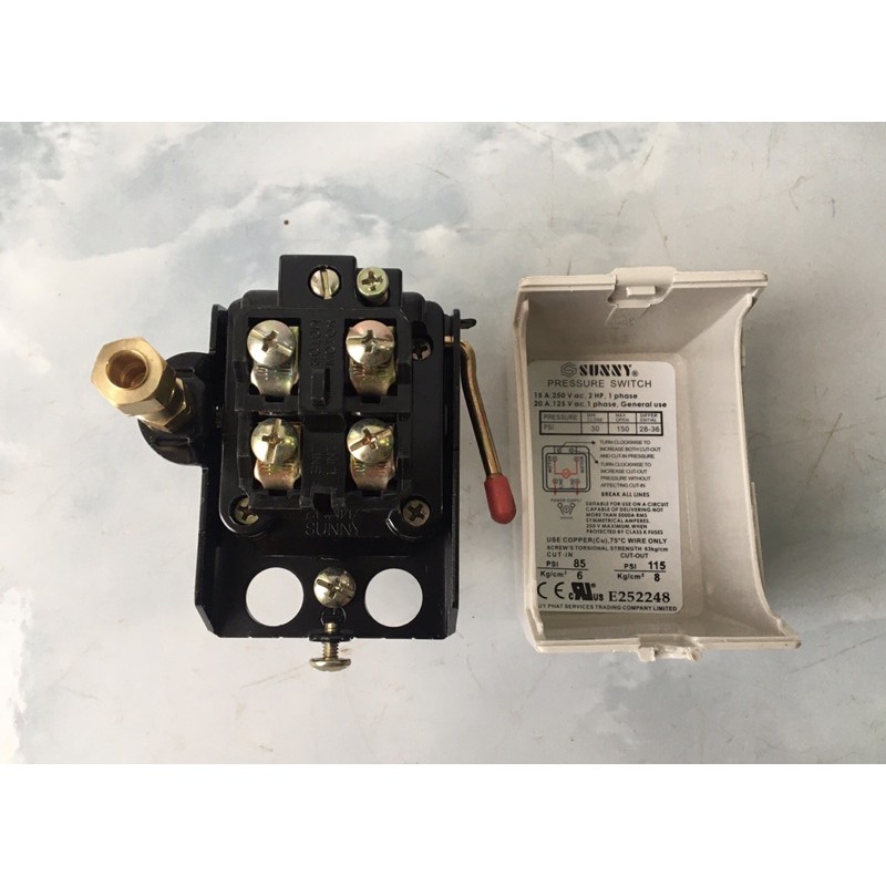 Rơle áp suất SUNNY Đài Loan,Rơle máy nén khí bơm hơi