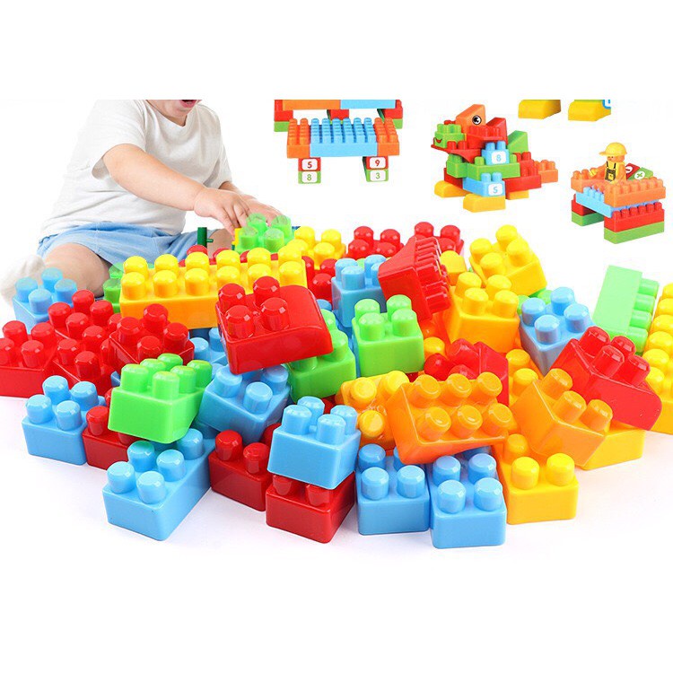 Bộ Đồ Chơi Xếp Hình 240 Chi Tiết Hộp Quà, Đồ Chơi Phát Triển Trí Tuệ Cho Bé