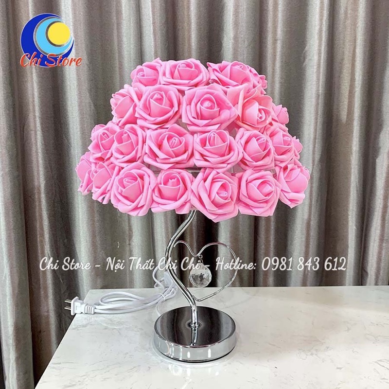 Đèn Ngủ Để Bàn Nón Hình Bó Hoa Hồng Cực Độc Và Đẹp - Quà Tặng, Quà Cưới, Trang Trí Phòng Cưới