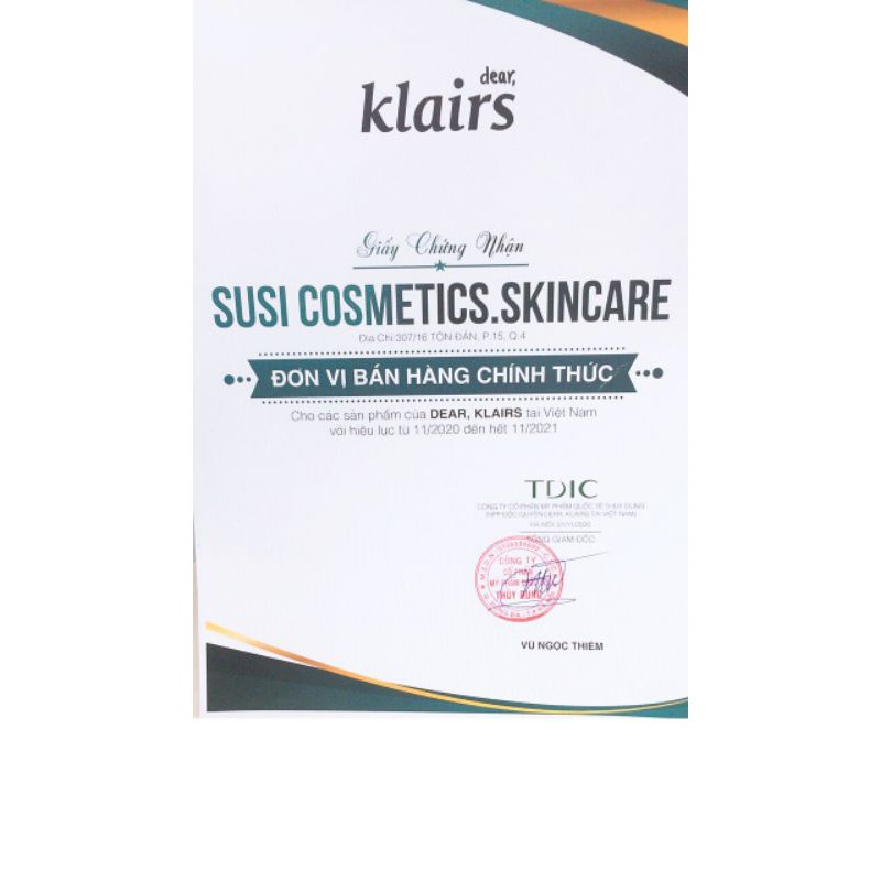 ✅ (HÀNG CHUẨN AUTHENTIC) [CHÍNH HÃNG] Nước Hoa Hồng Klairs Supple Preparation Toner 180ml