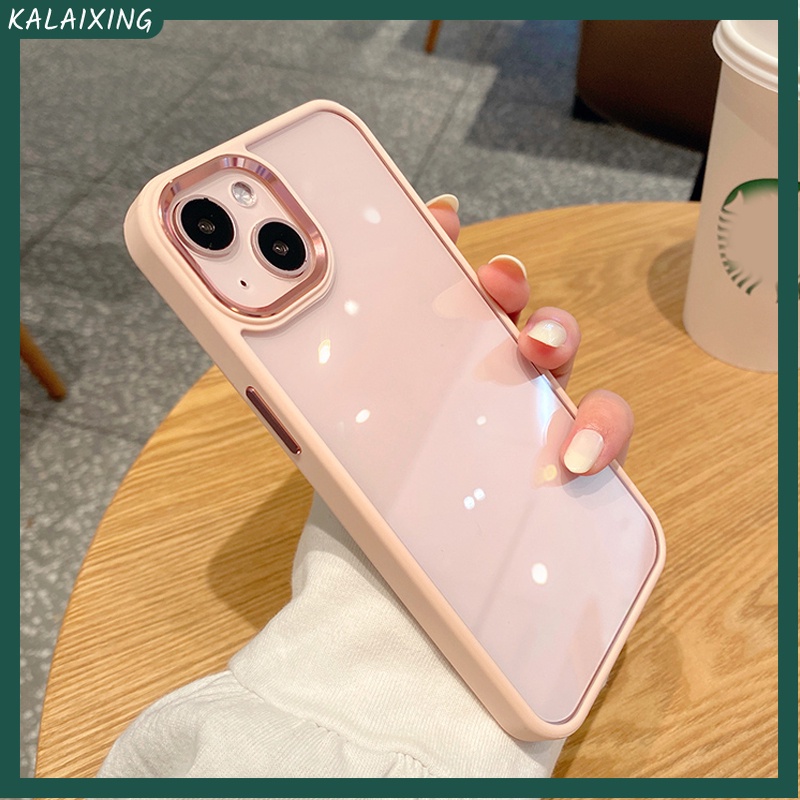 Ốp Điện Thoại Trong Suốt Khung Kim Loại Cho iPhone 13 ProMax 12 Pro MAX 11 XS MAX