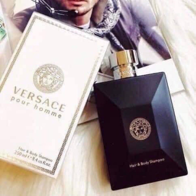 Sữa tắm nước hoa Versace Pour homme Hair & Body - 250ml - 530k